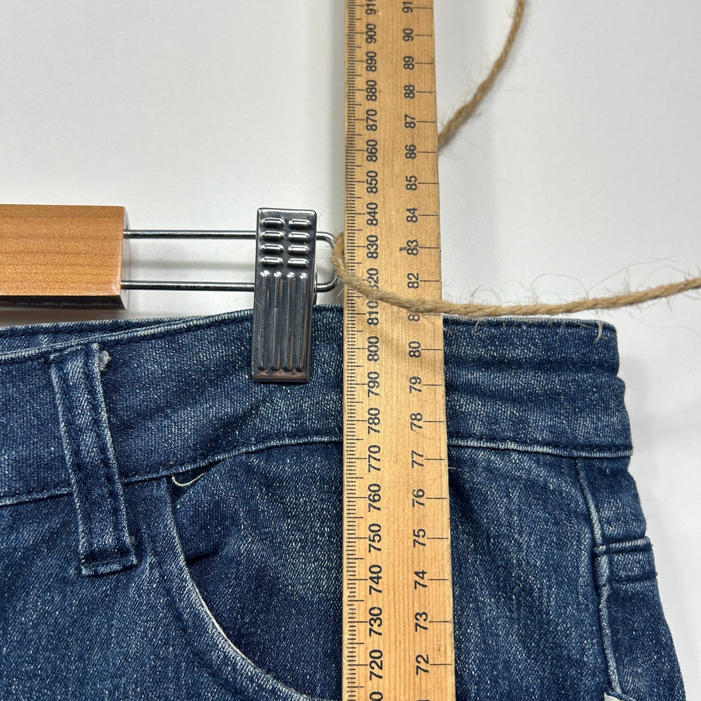 City Chic Denim Cropped Pants Size 20 Blue Pockets