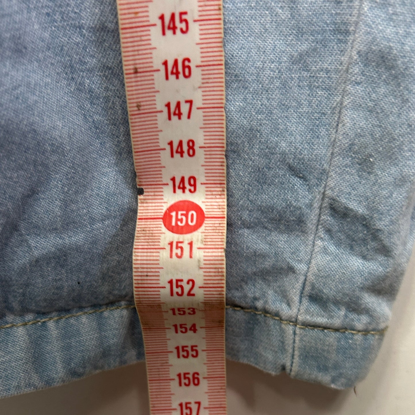 Breakers Jumpsuit Size 18 Blue Chambray Short Sleeve Pockets