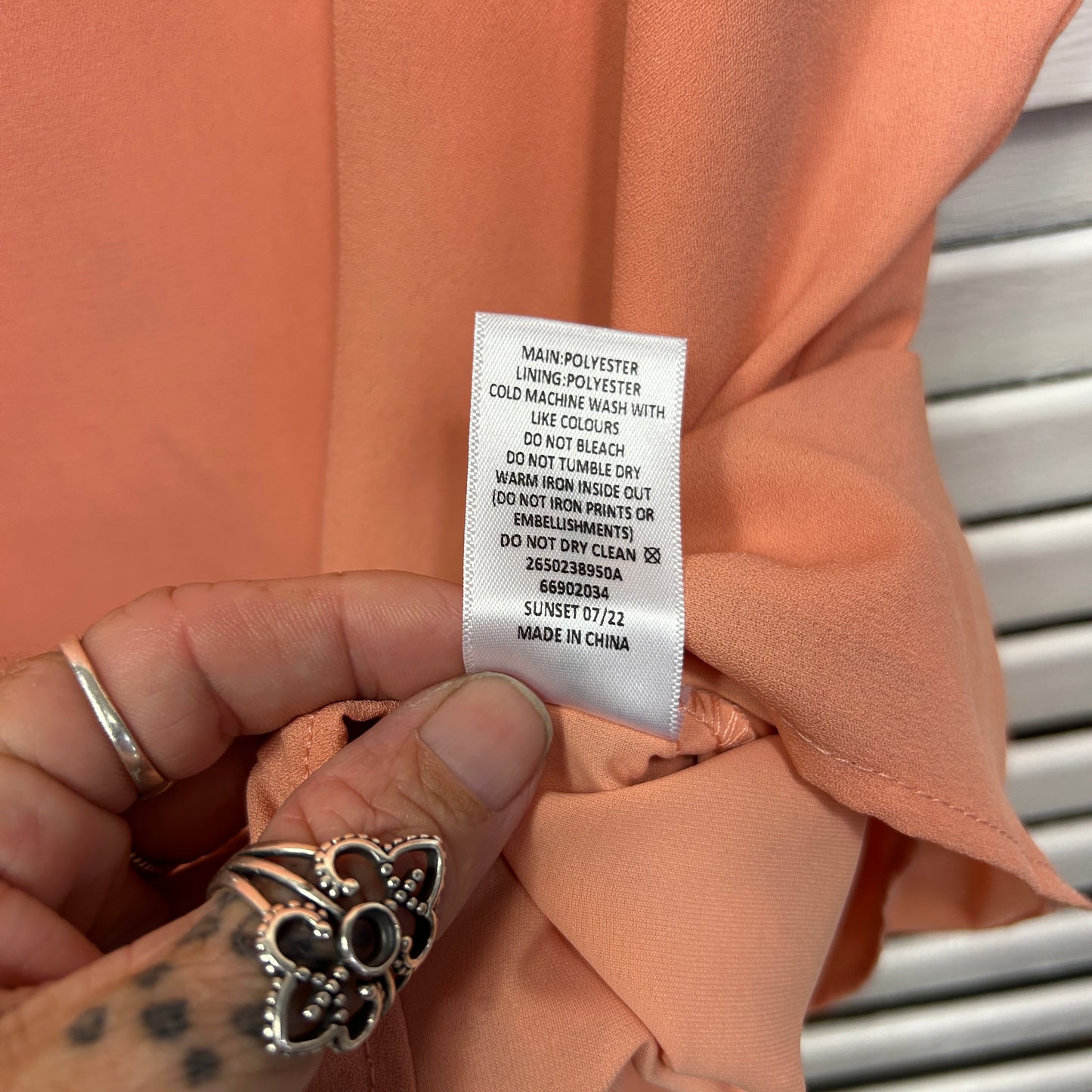 Preview Top Size 16 Peach Short Sleeve