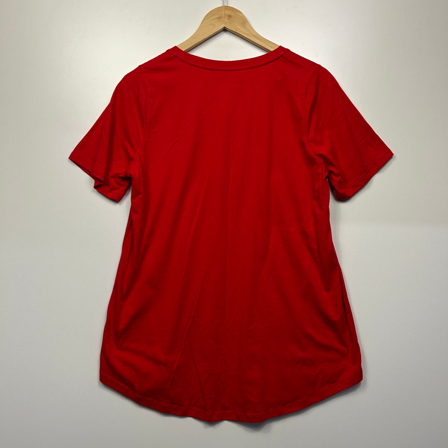 Virtuelle TShirt Size 12 14 XXS Red Short Sleeve Beaded Heart Love
