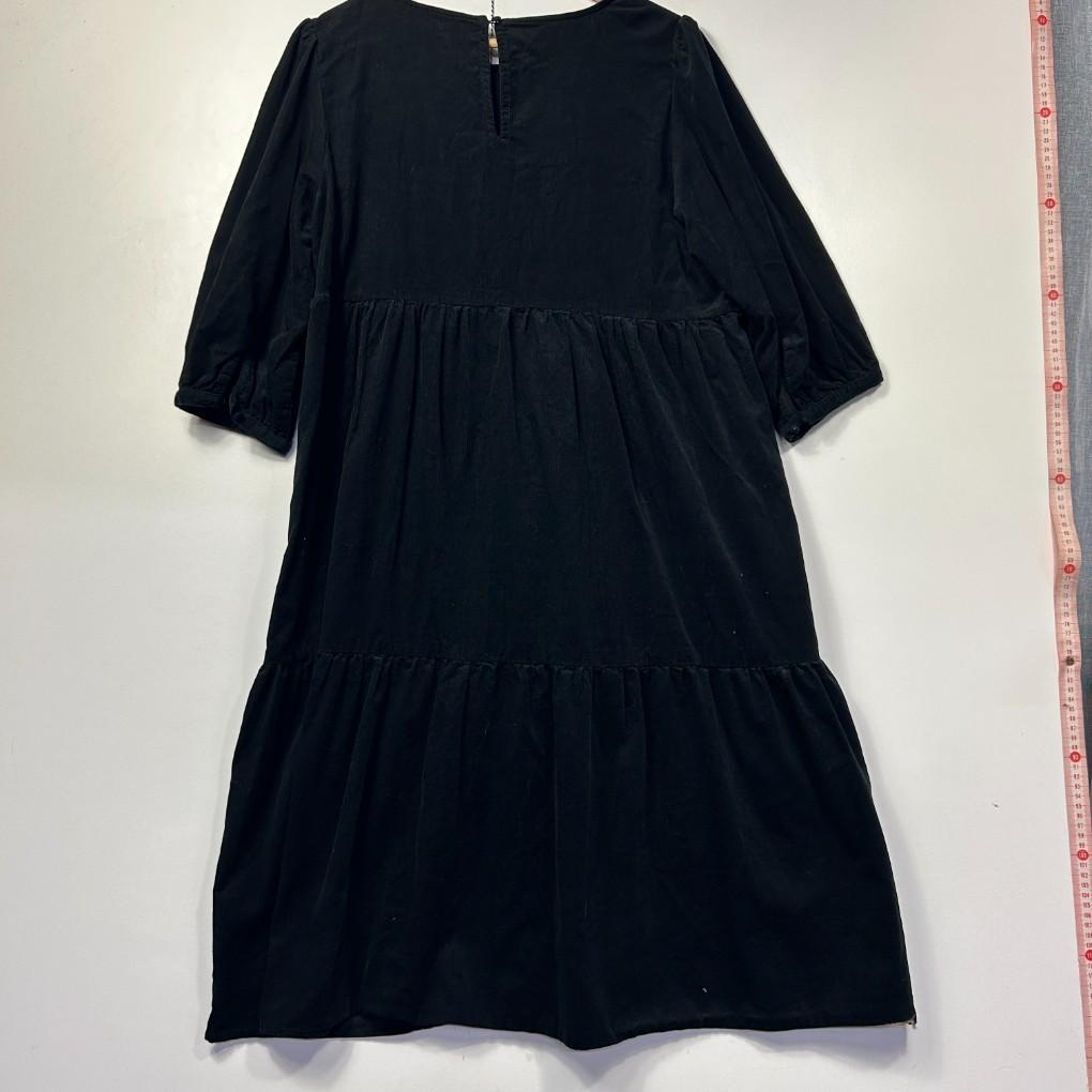 Anko Black Cotton Dress - Size 14