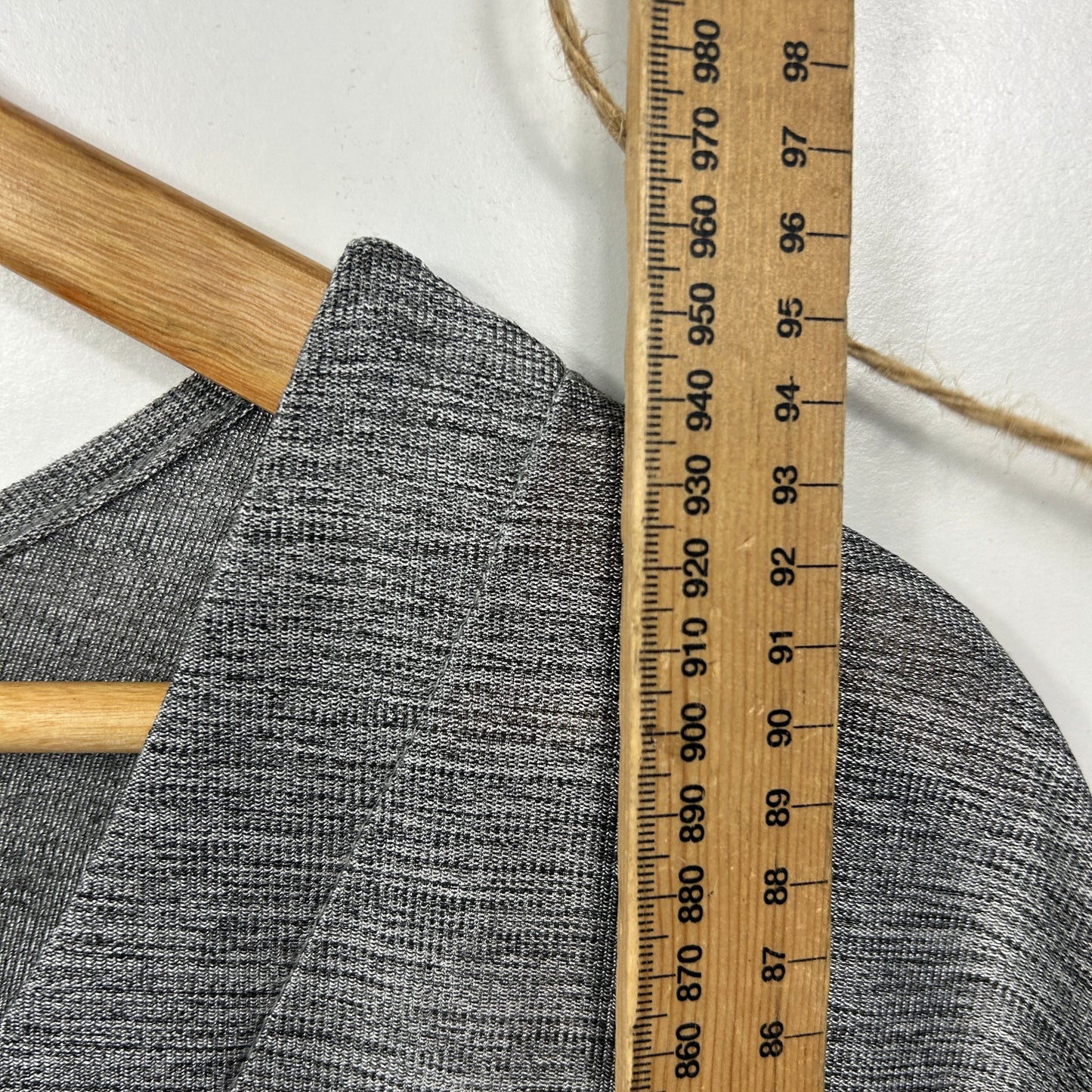 Katies Grey Marled Asymmetric Top - Size 1XL