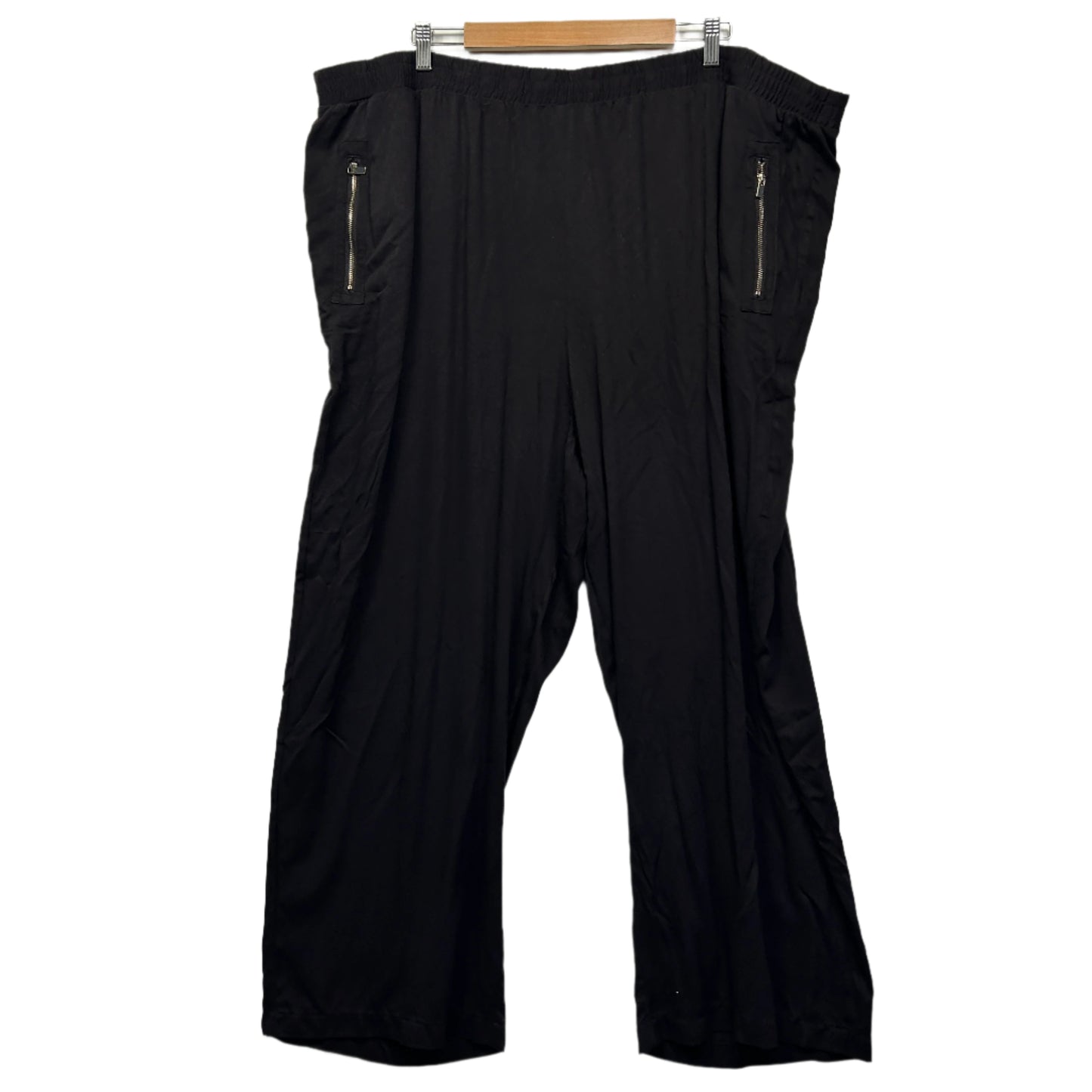 beme Pants Size 26 Black Zipper Pockets New