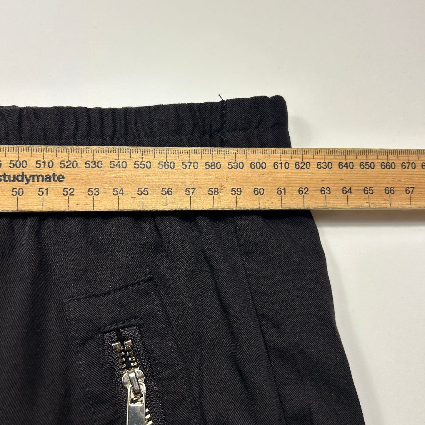beme Pants Size 26 Black Zipper Pockets New