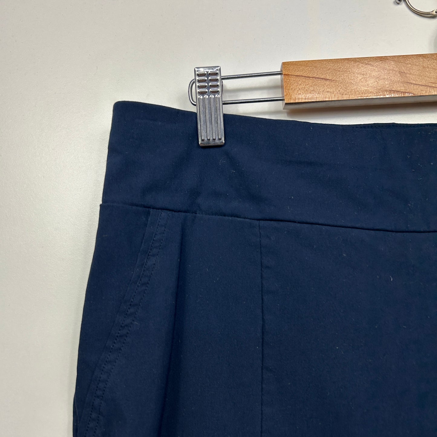 Capture Pants Size 16 Navy Pull On Viscose Blend