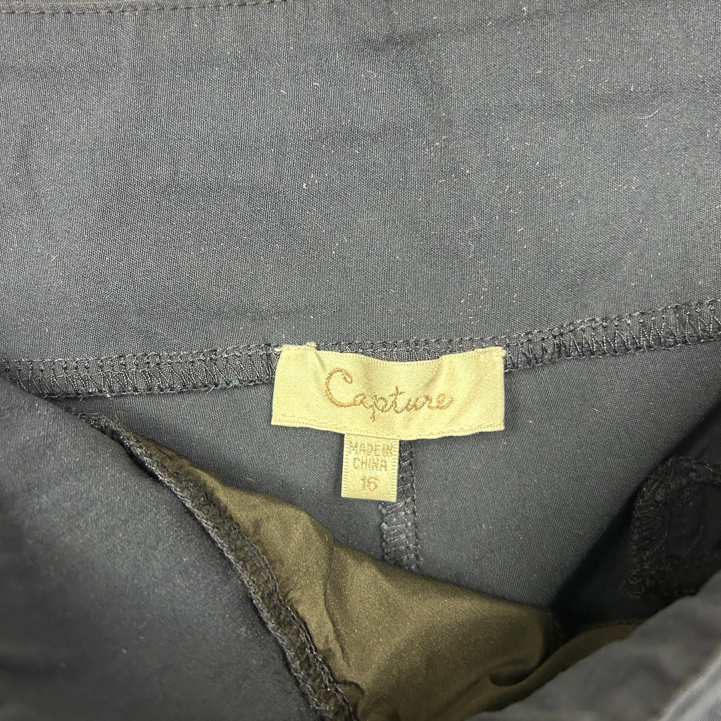 Capture Pants Size 16 Navy Pull On Viscose Blend