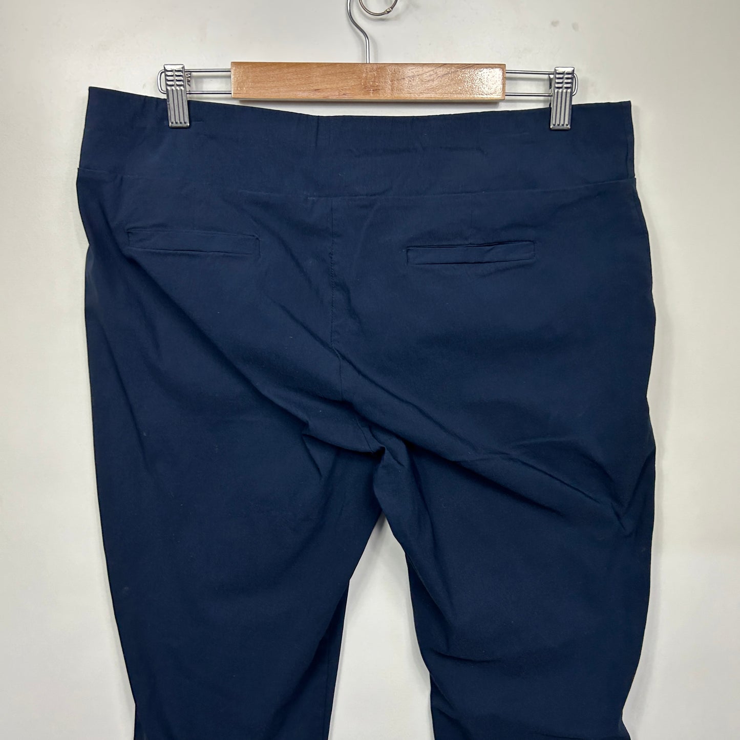 Capture Pants Size 16 Navy Pull On Viscose Blend