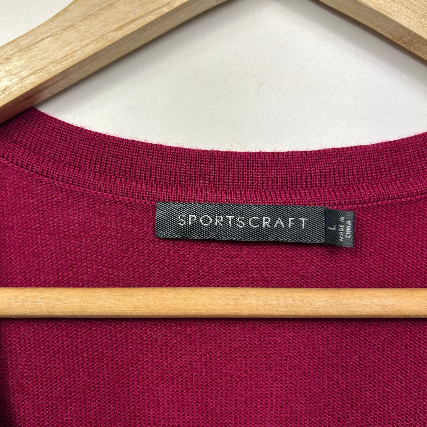 Sportscraft Wool Knit Top Size 14 Large Sleeveless