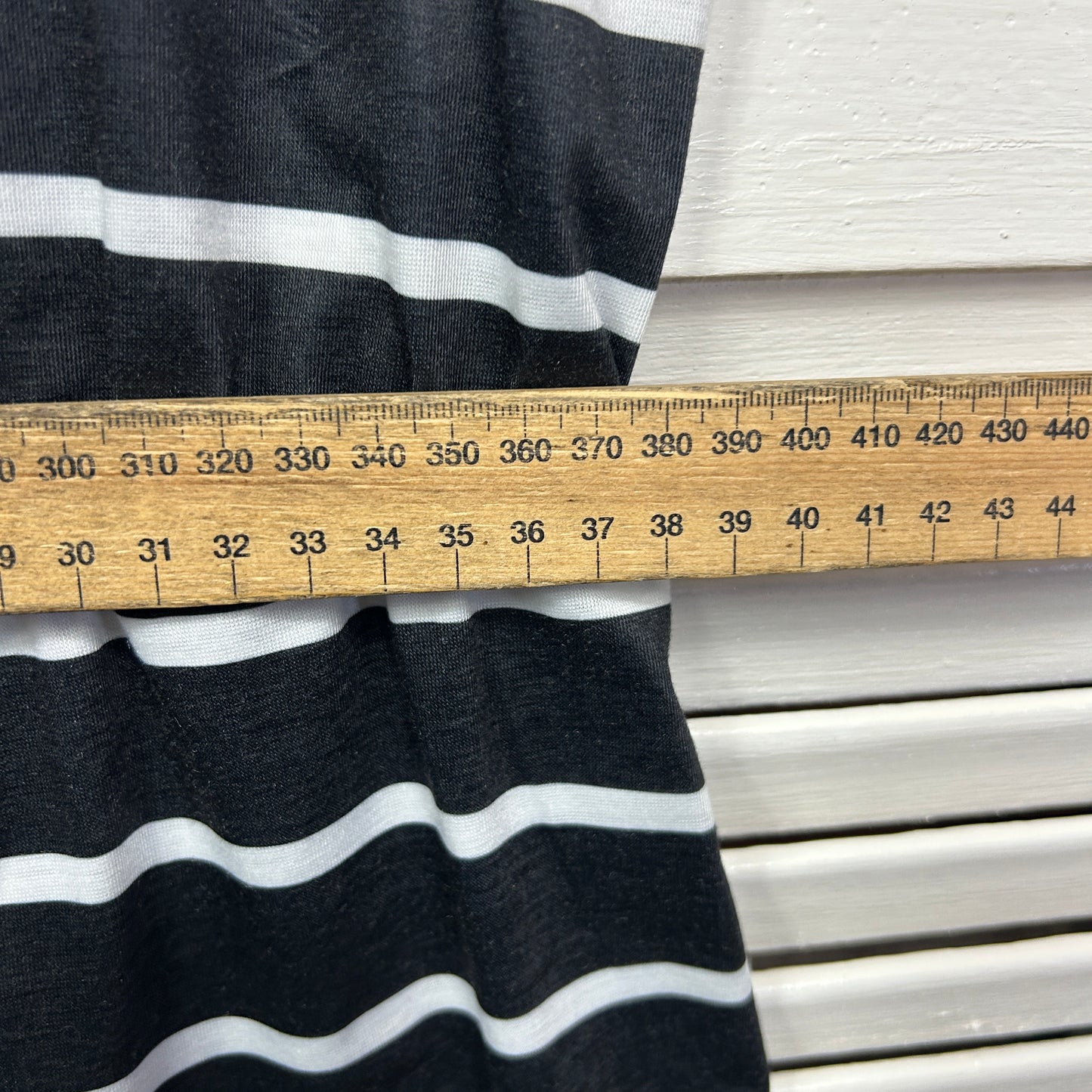 Shein Dress Size Large 14 Black White Striped Sleeveless