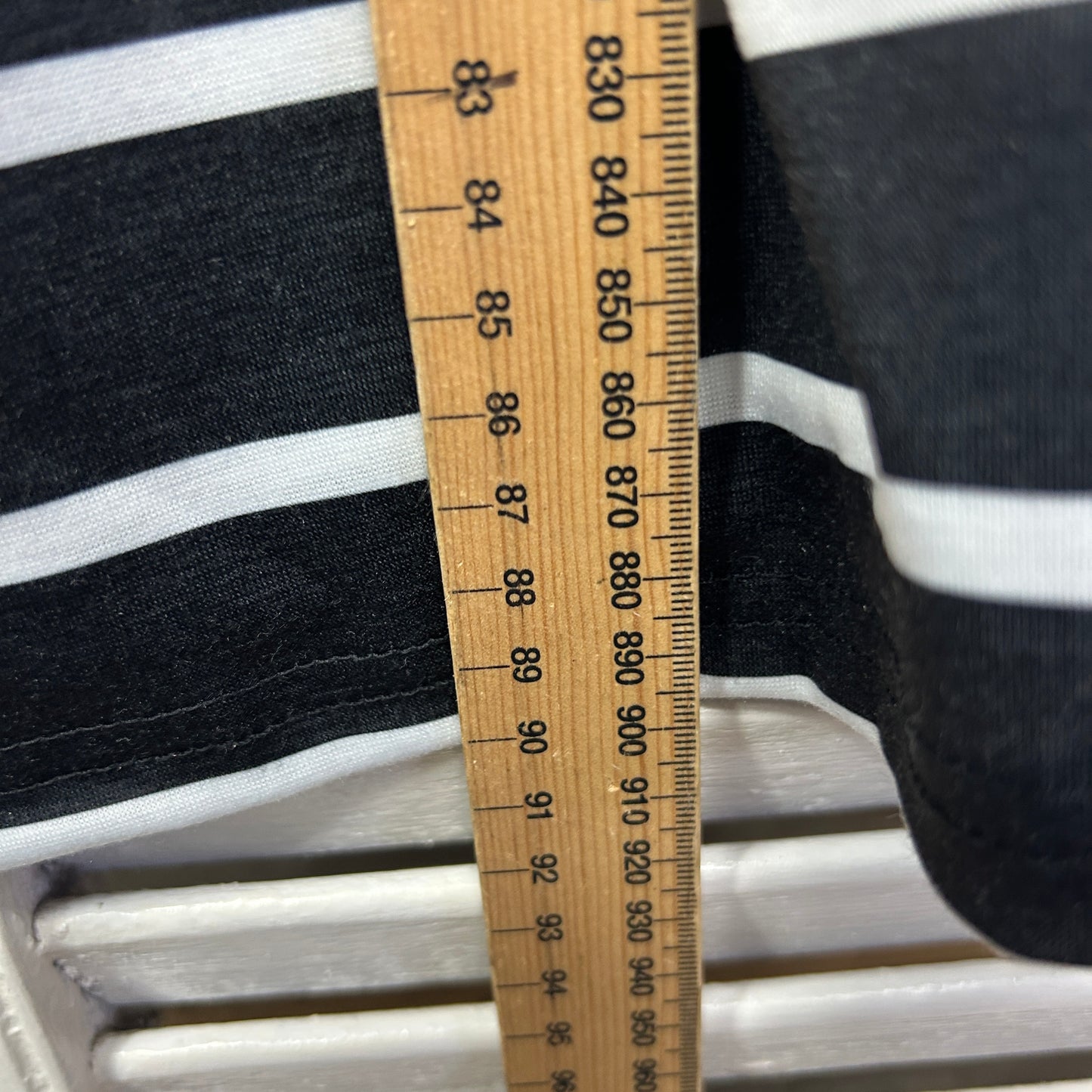 Shein Dress Size Large 14 Black White Striped Sleeveless