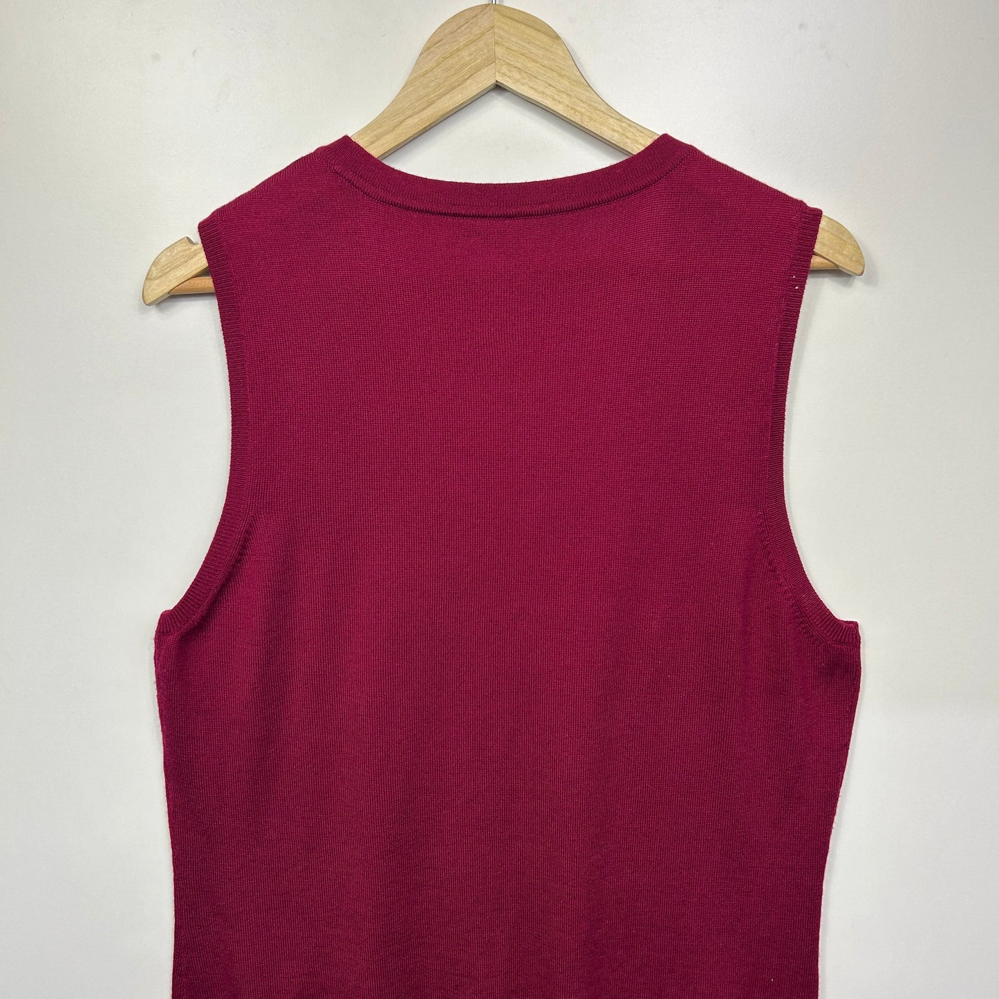 Sportscraft Wool Knit Top Size 14 Large Sleeveless