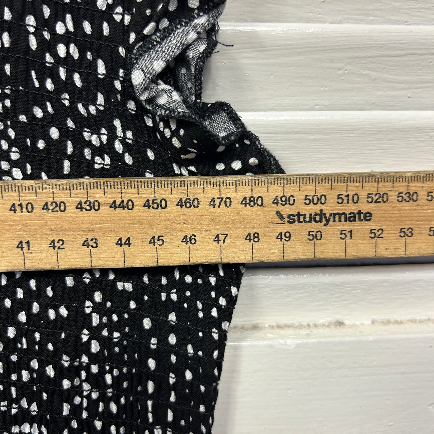 Rockmans Maxi Dress Size 18 Black White Short Sleeve Pockets Viscose