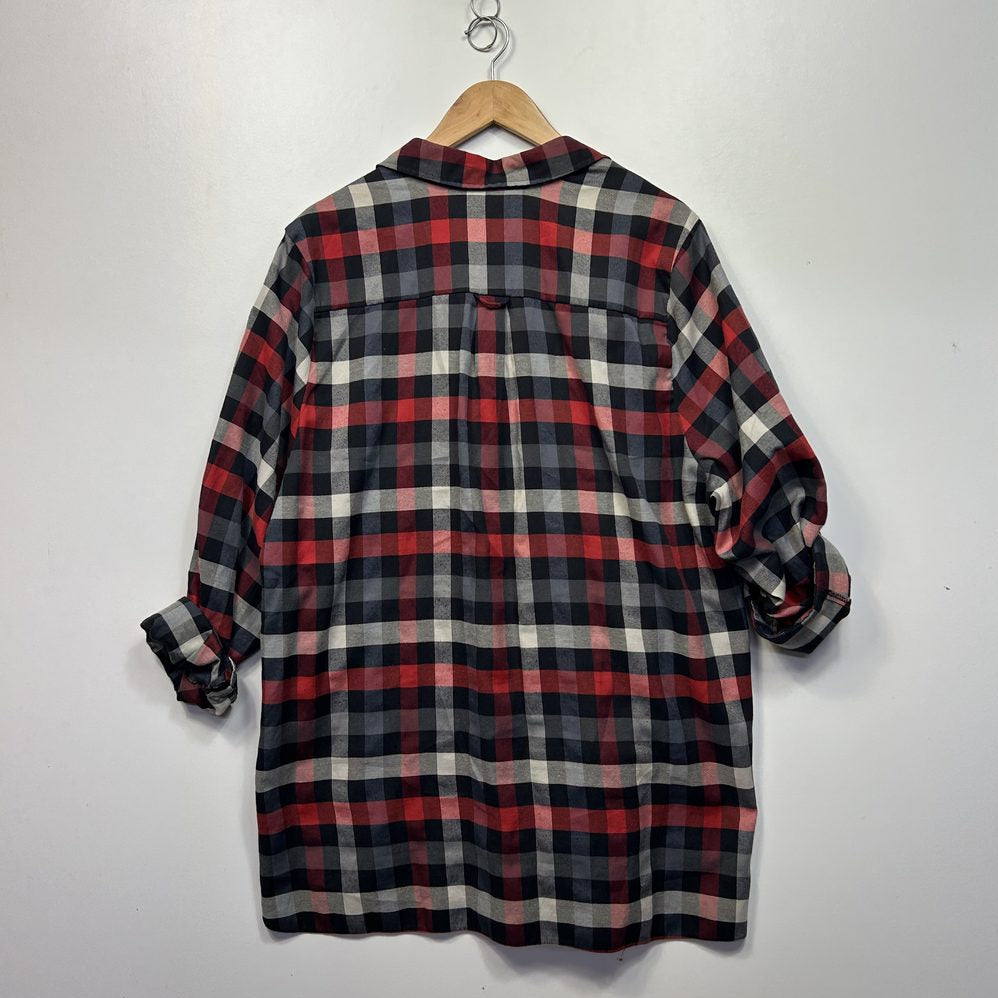 Evans Red Check Flannel Shirt - Size 26