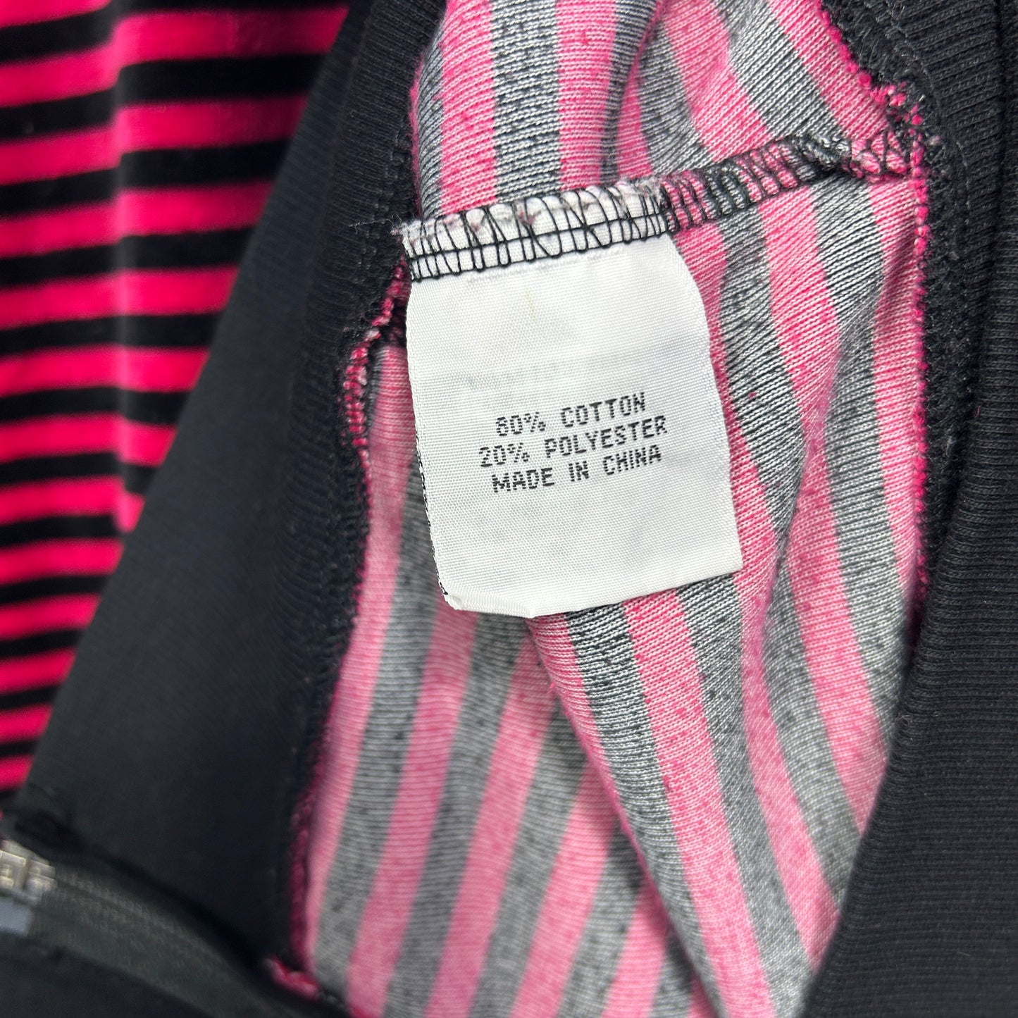 Regatta Jumper Activewear Size 16 Pink Striped Full Zip Up