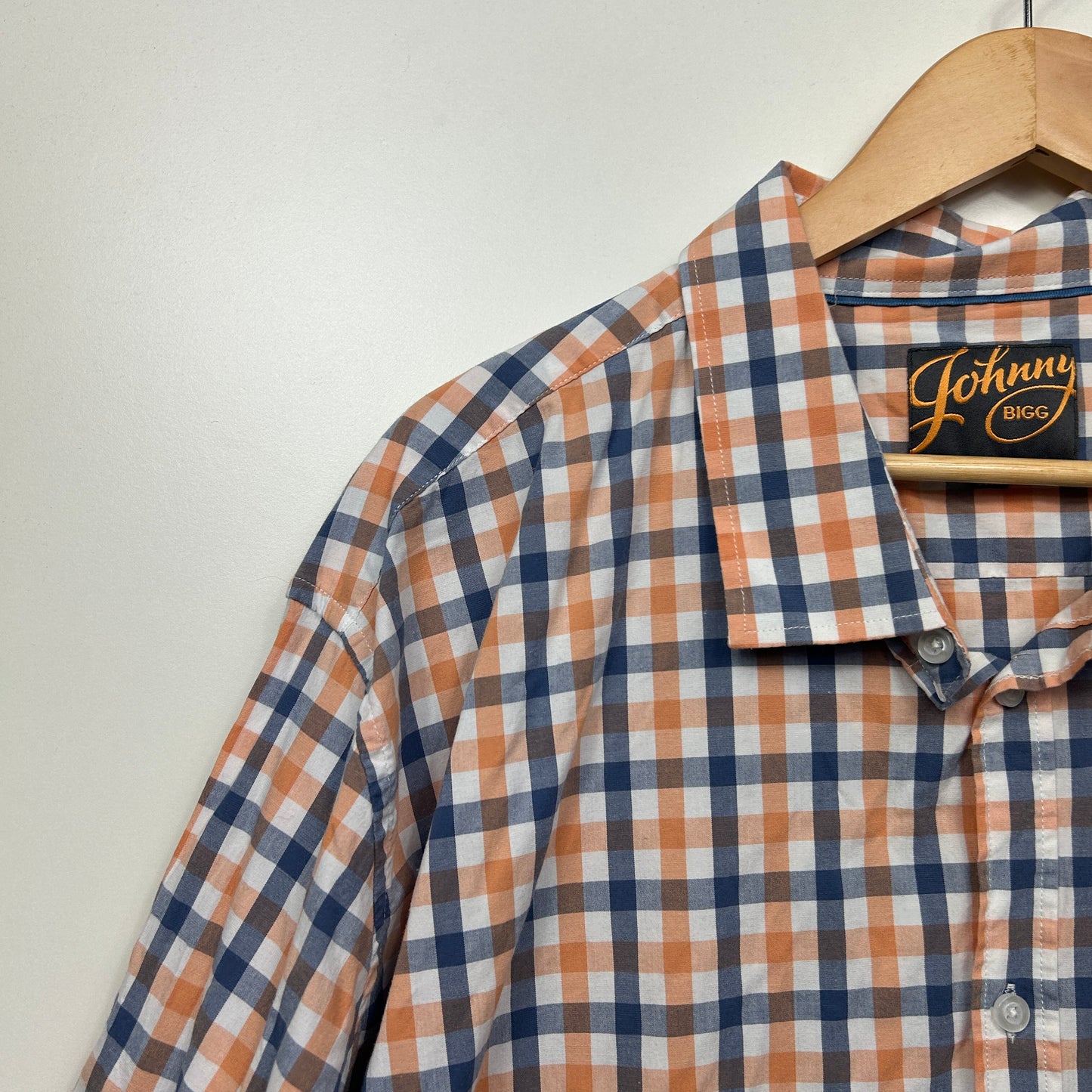Johnny Bigg Shirt Size 6XL Long Sleeve Check