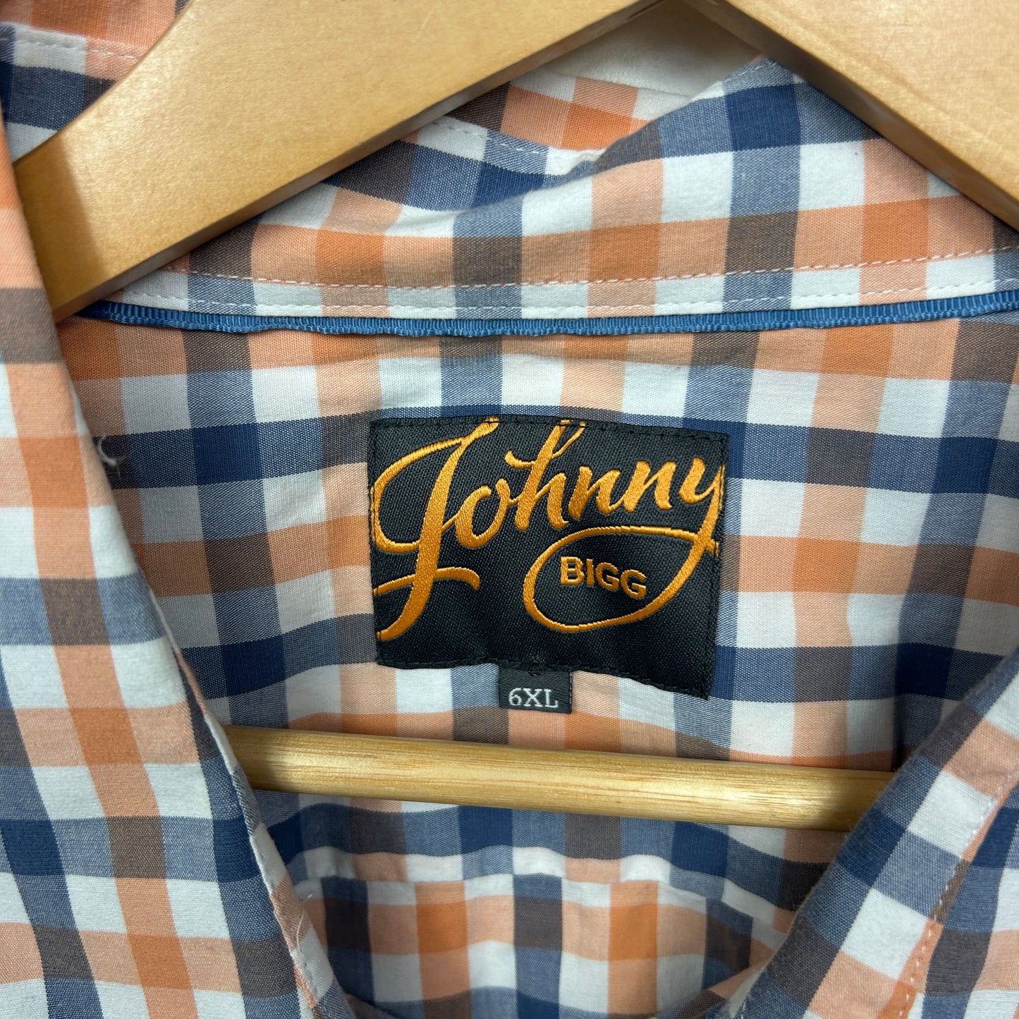 Johnny Bigg Shirt Size 6XL Long Sleeve Check