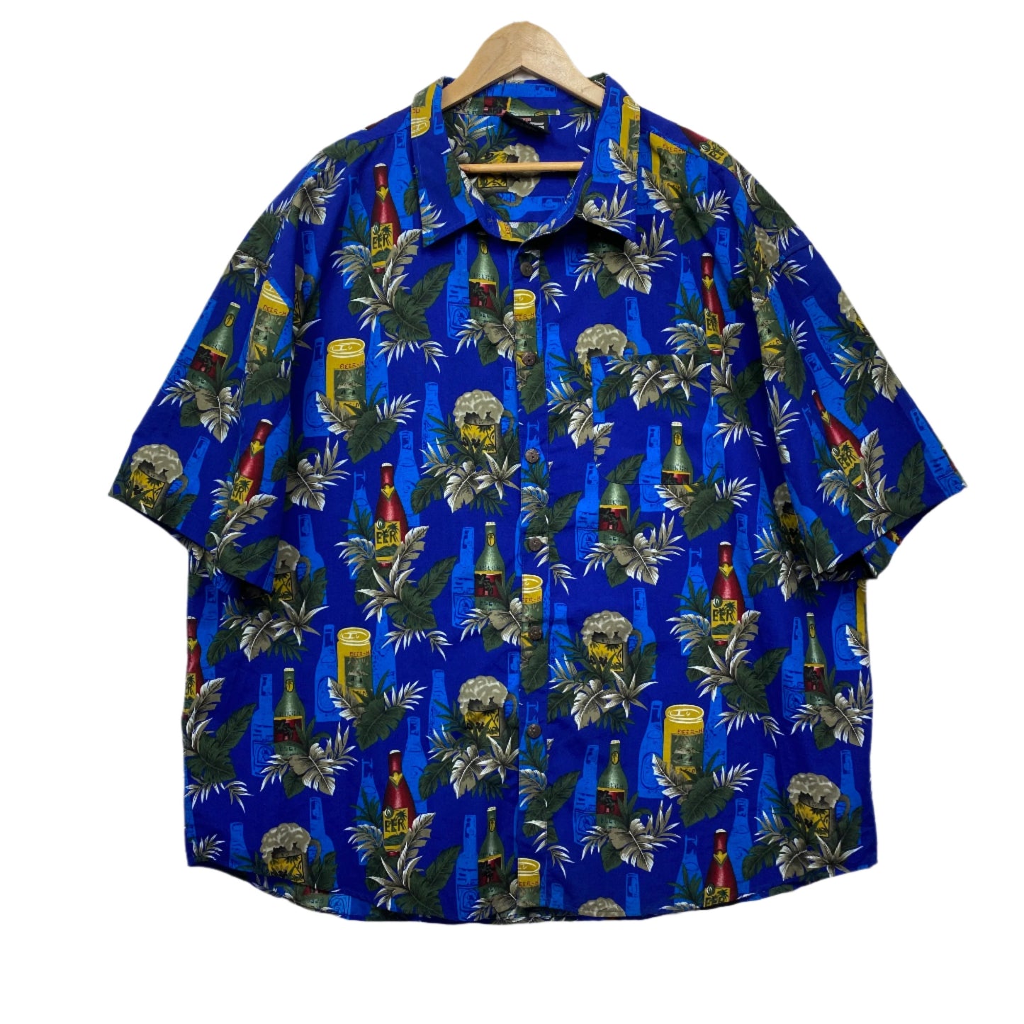 Hawaiian Mens Shirt Size 6XL Tropical Holiday Beer Cruise Lowes