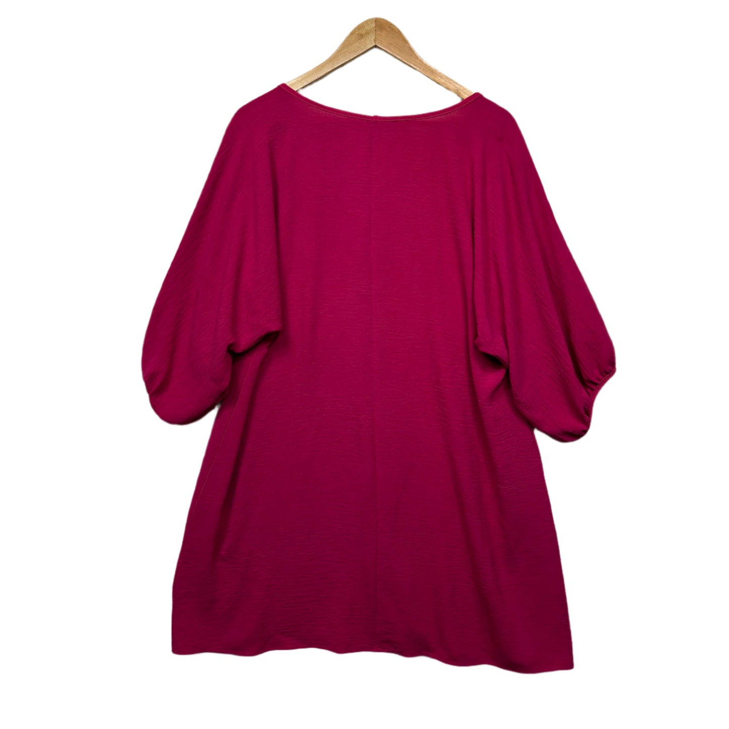 Shein Curve Top Size 16 0XL Pink 3/4 Sleeve