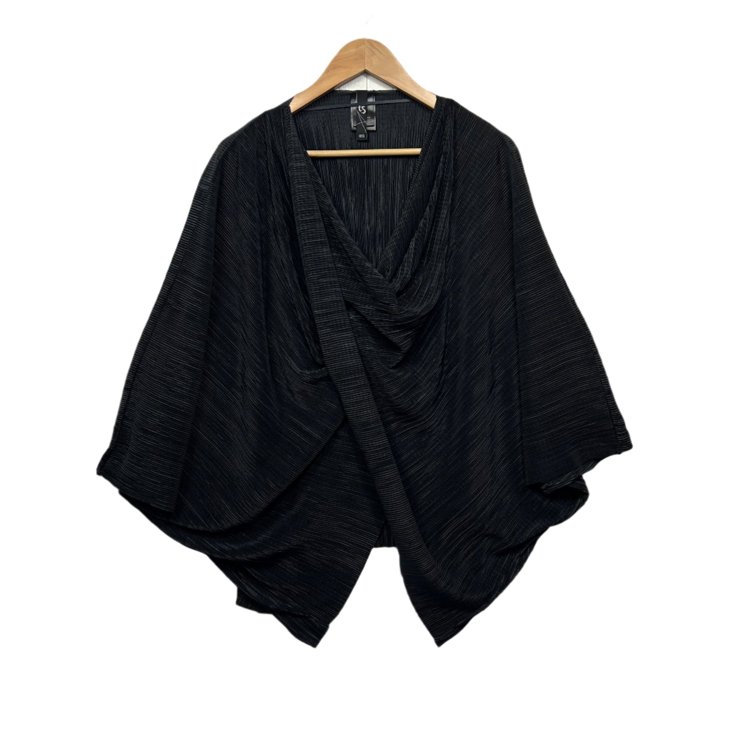 Taking Shape Layered Top One Size Black Pleated Cocktail
