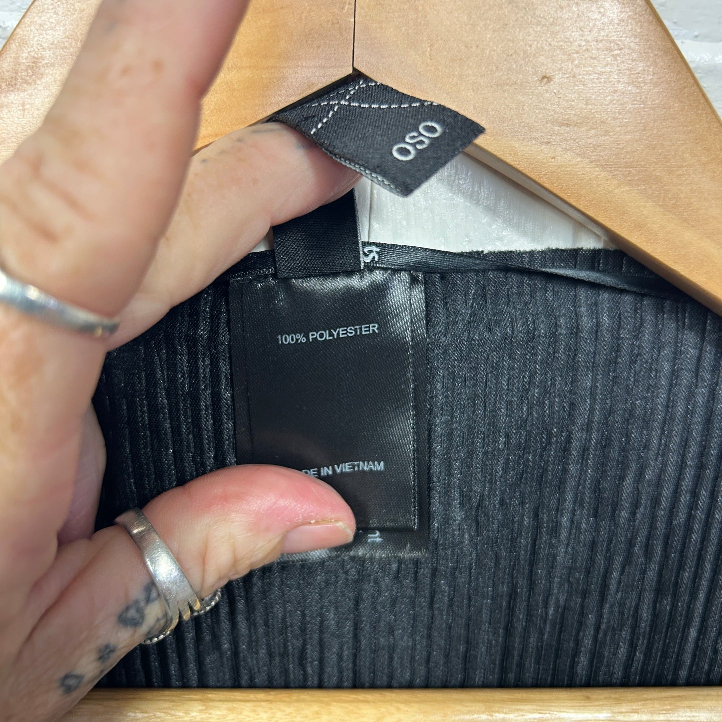 Taking Shape Layered Top One Size Black Pleated Cocktail
