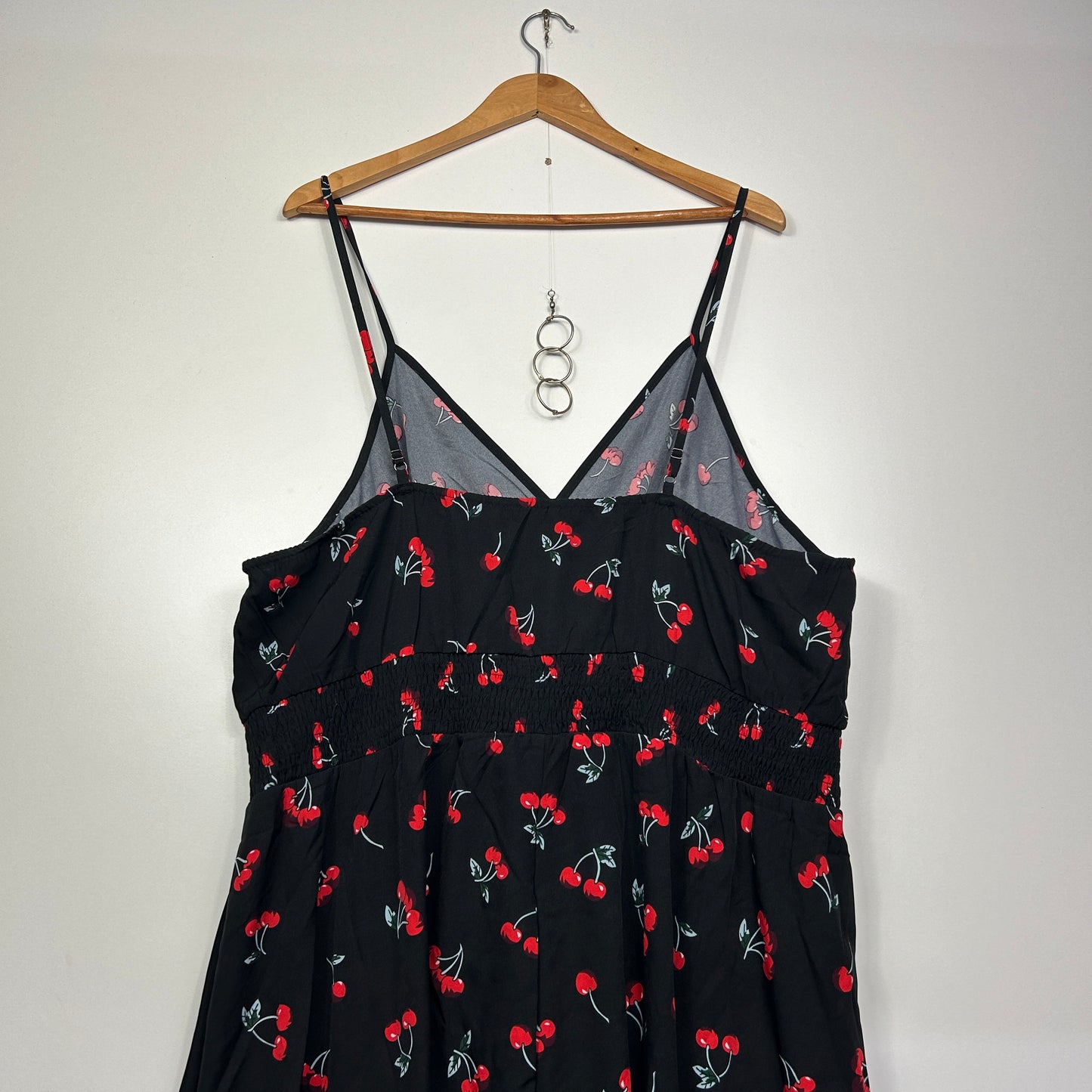 Shein Curve Maxi Dress Size 22 5XL Cherries Sleeveless