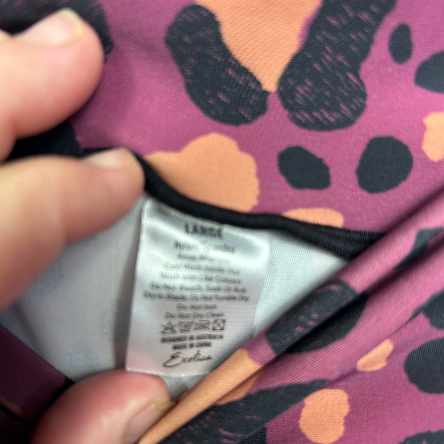 exoticathletica Skirt Size Large 14 Pink Animal Print