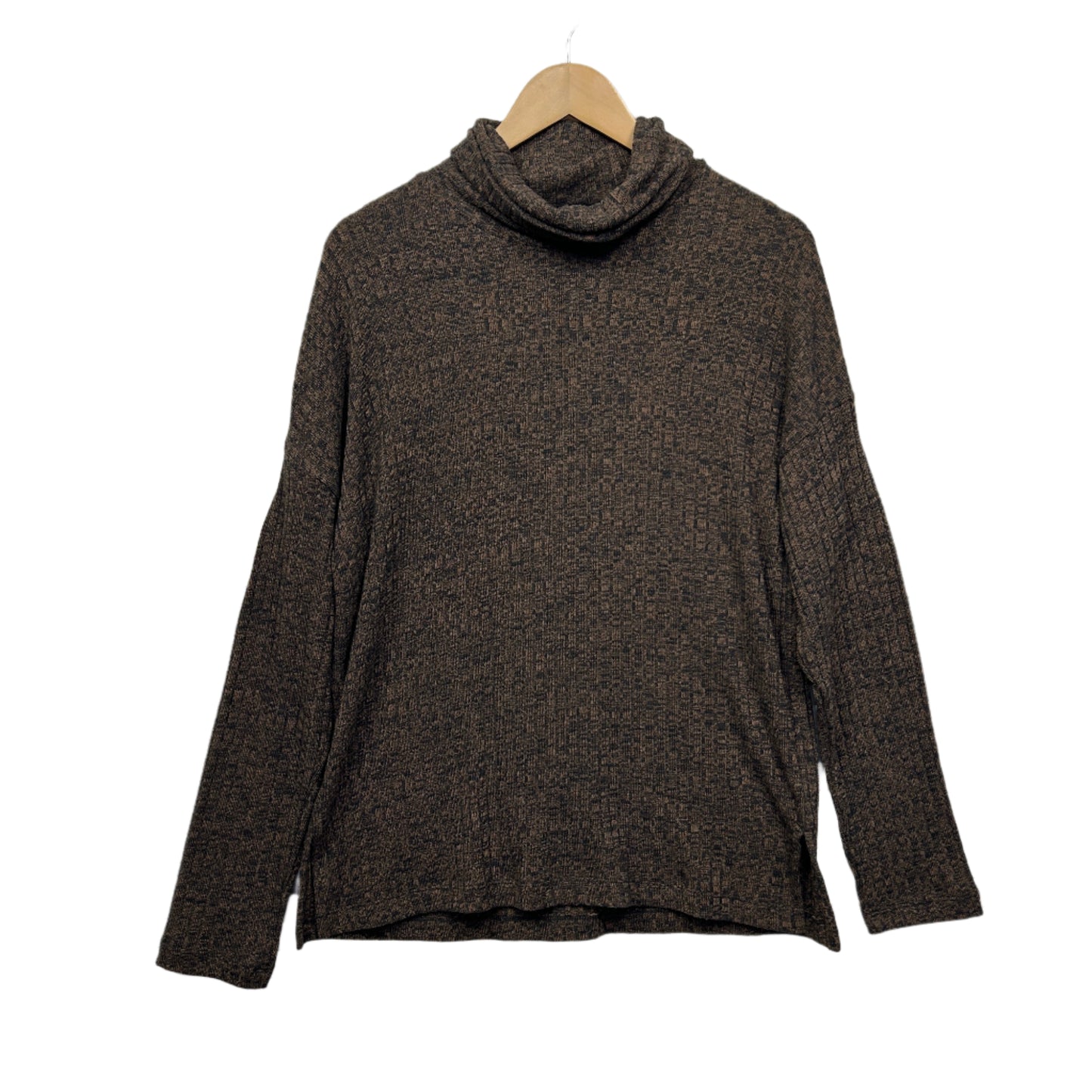 Target Top Size XL 16 Brown Long Sleeve Turtle Neck Cotton Blend