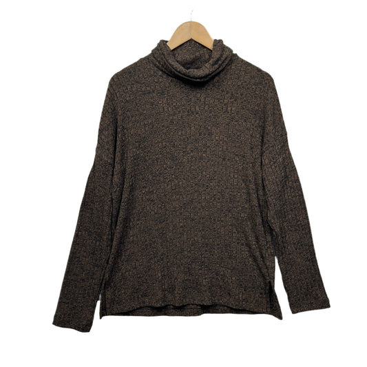 Target Top Size XL 16 Brown Long Sleeve Turtle Neck Cotton Blend
