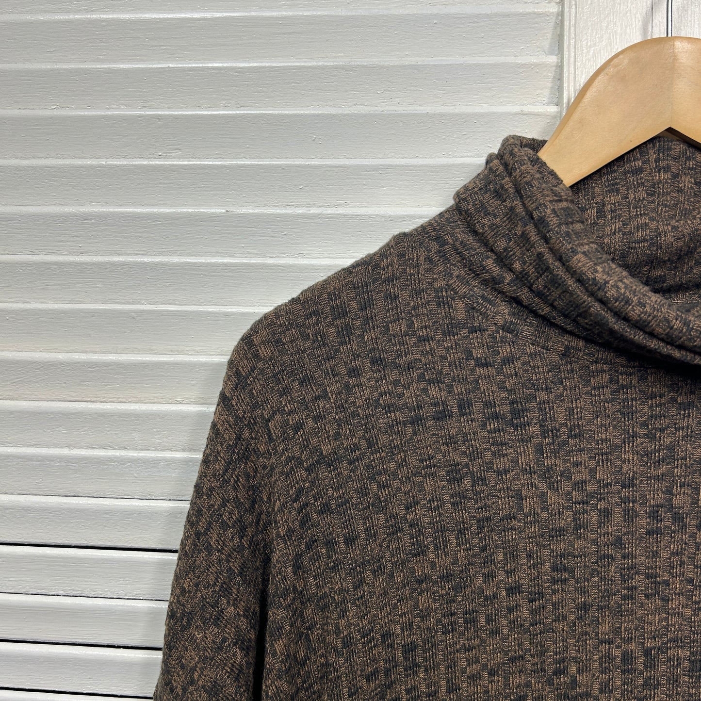 Target Top Size XL 16 Brown Long Sleeve Turtle Neck Cotton Blend
