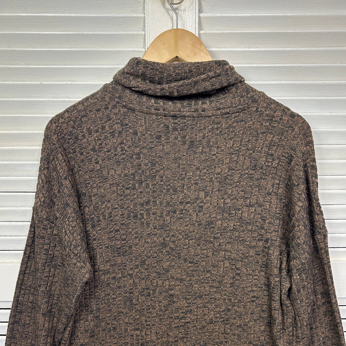 Target Top Size XL 16 Brown Long Sleeve Turtle Neck Cotton Blend