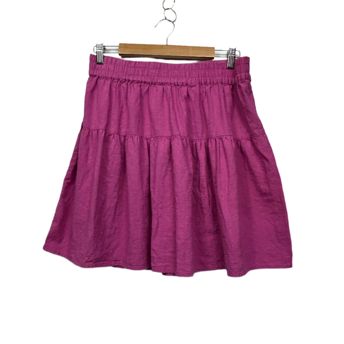 Anko Mini Skirt SIze 14 Pink Cotton Elastic Waist