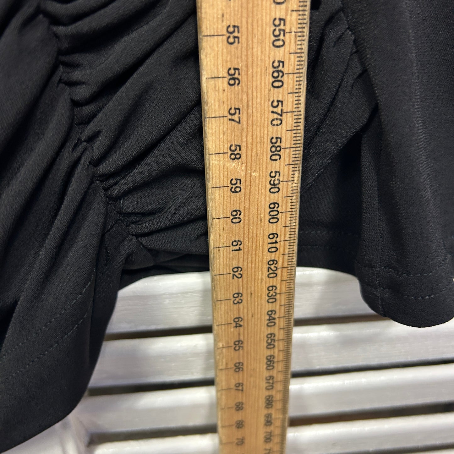 Portofino Top Size 16 Black Short Sleeve Made in Australia