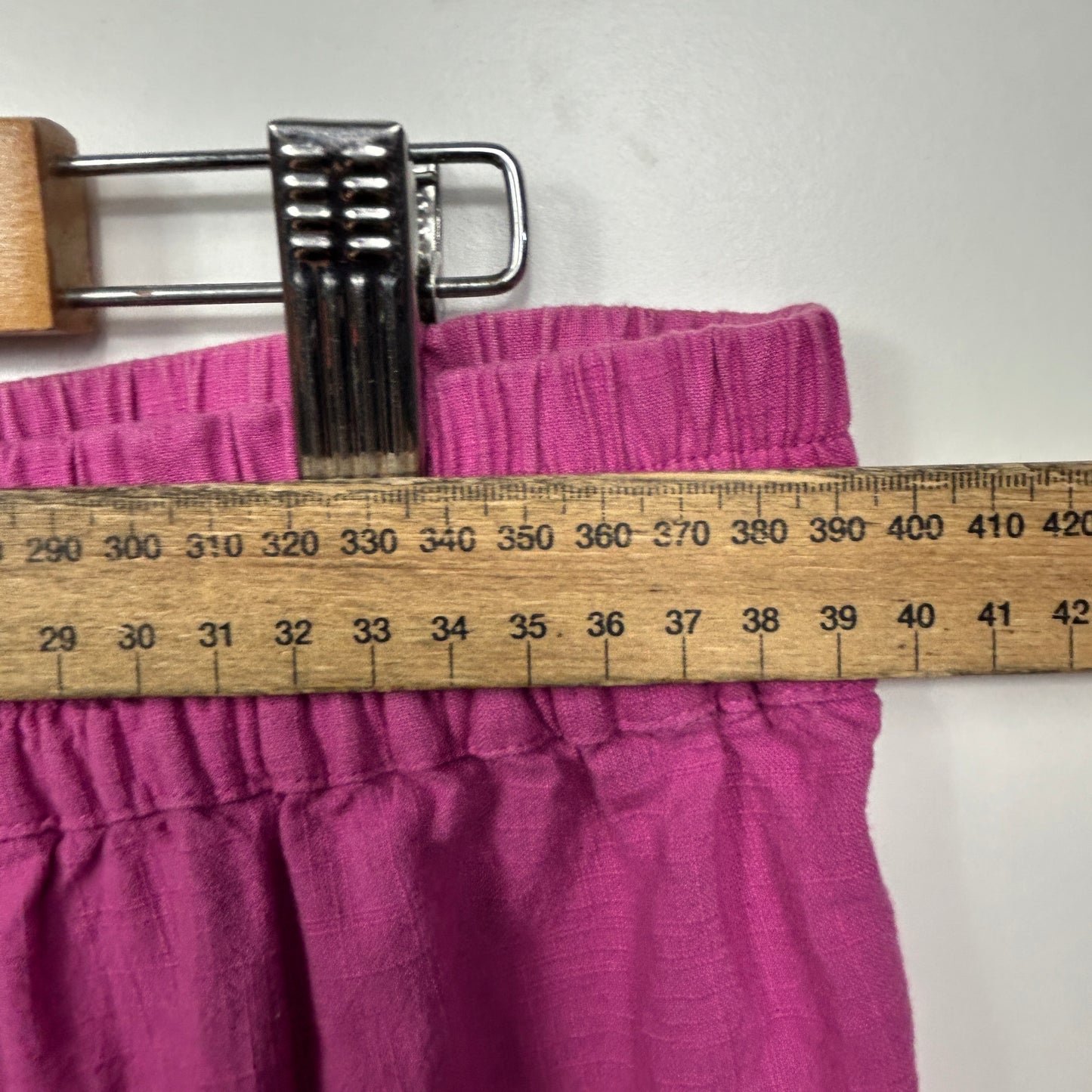 Anko Mini Skirt SIze 14 Pink Cotton Elastic Waist
