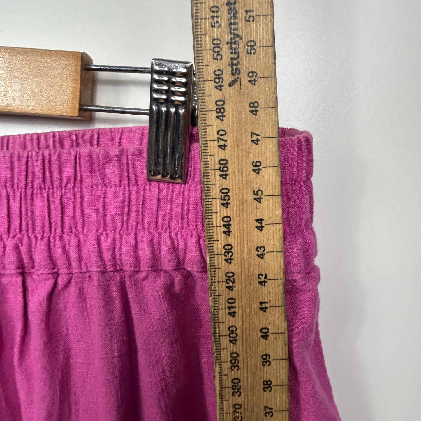 Anko Mini Skirt SIze 14 Pink Cotton Elastic Waist