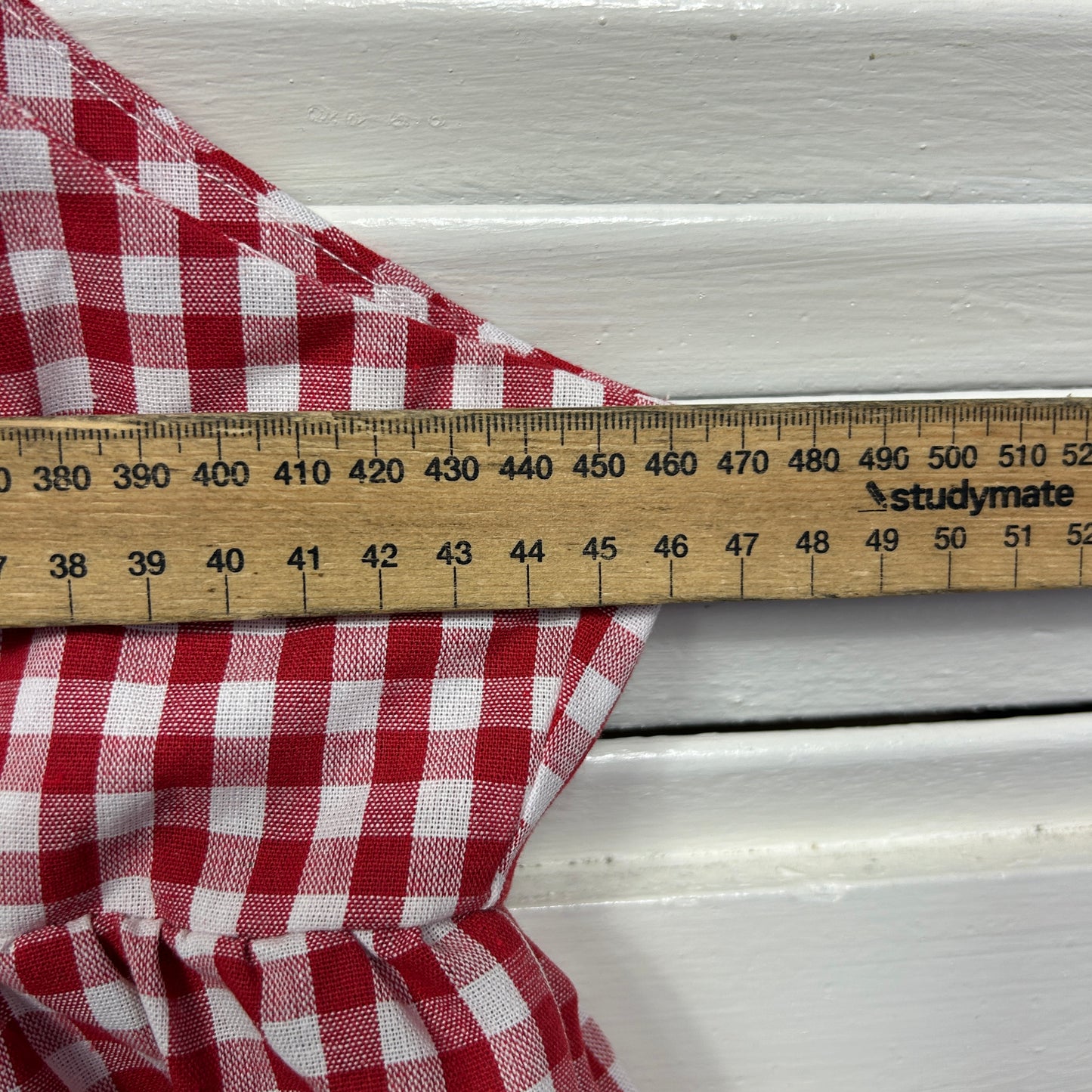 Shein Crop Top Size 14 Large Red Gingham Check