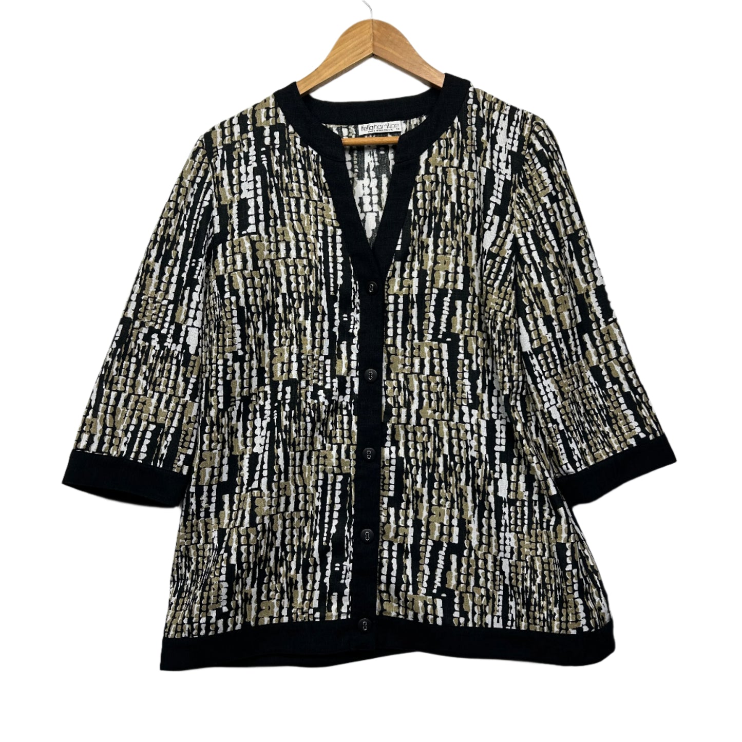 Fella Hamilton Top Size 14 3/4 Sleeve Made in Australia