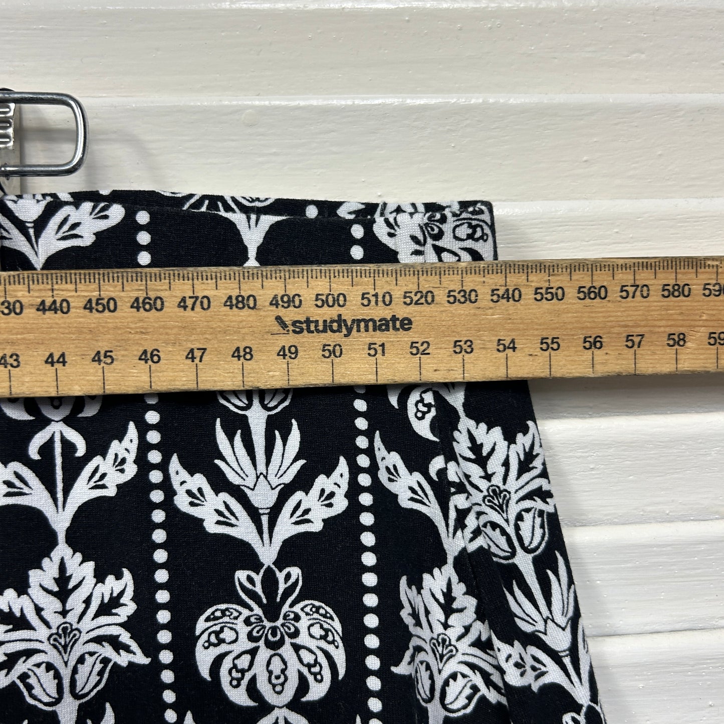 Millers Midi Skirt Size 22 Black White Pleated Elastic Waist New