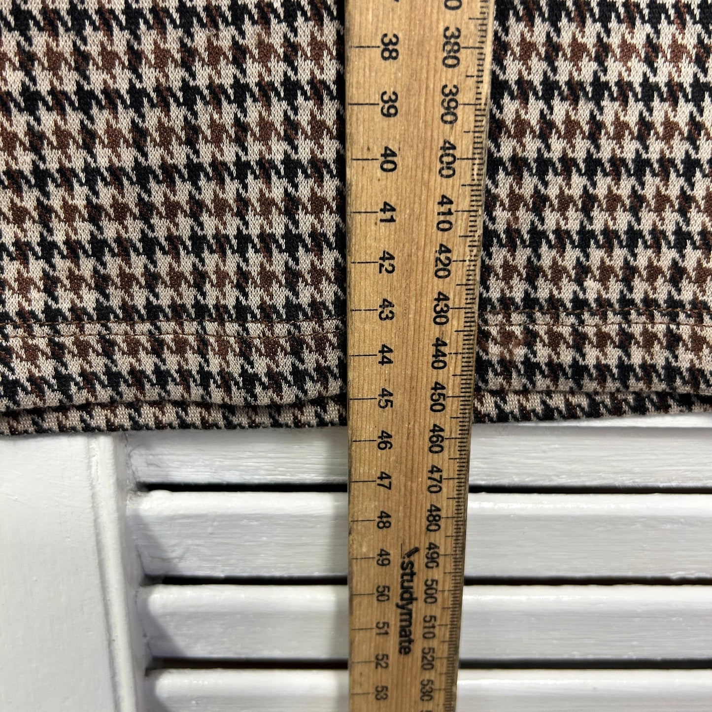 Anko Mini Skirt Size 16 Houndstooth Check Elastic Waist