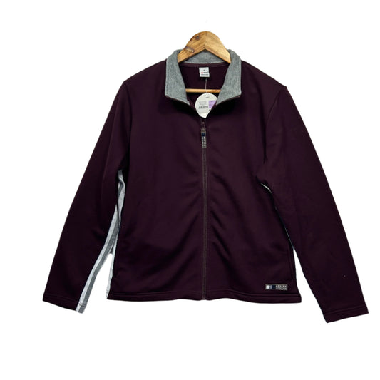 Target Jumper Size 16 Maroon Long Sleeve Full Zip Up New