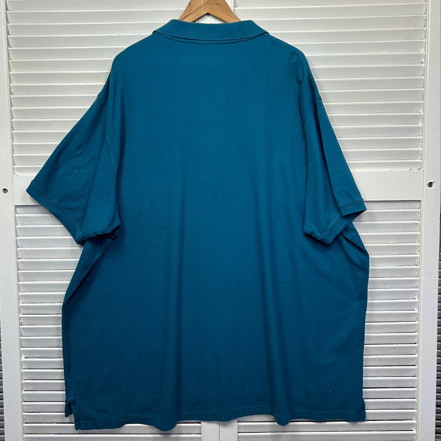 HB Polo Shirt Mens 5XL Blue Short Sleeve