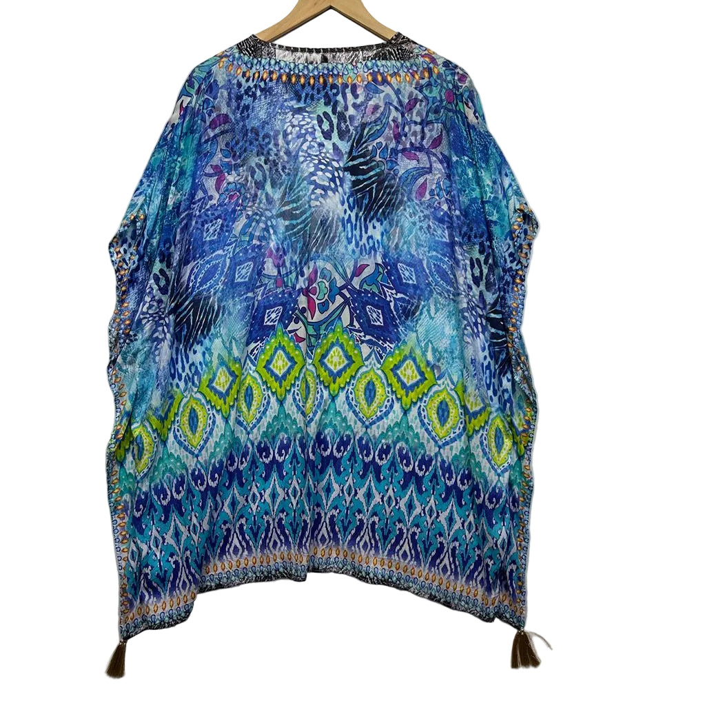 Taking Shape Blue Kaftan Top - Size 20/L