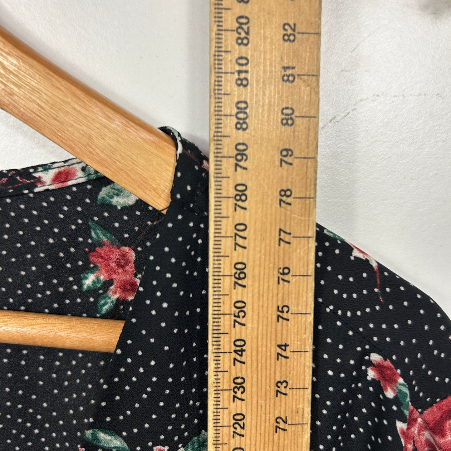 Autograph Black Floral Print Top - Size 20