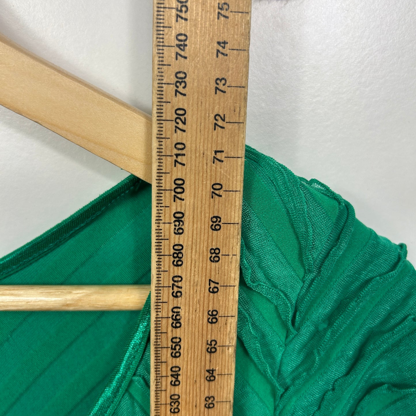 Katies Green Textured Short Sleeve Top - Size L