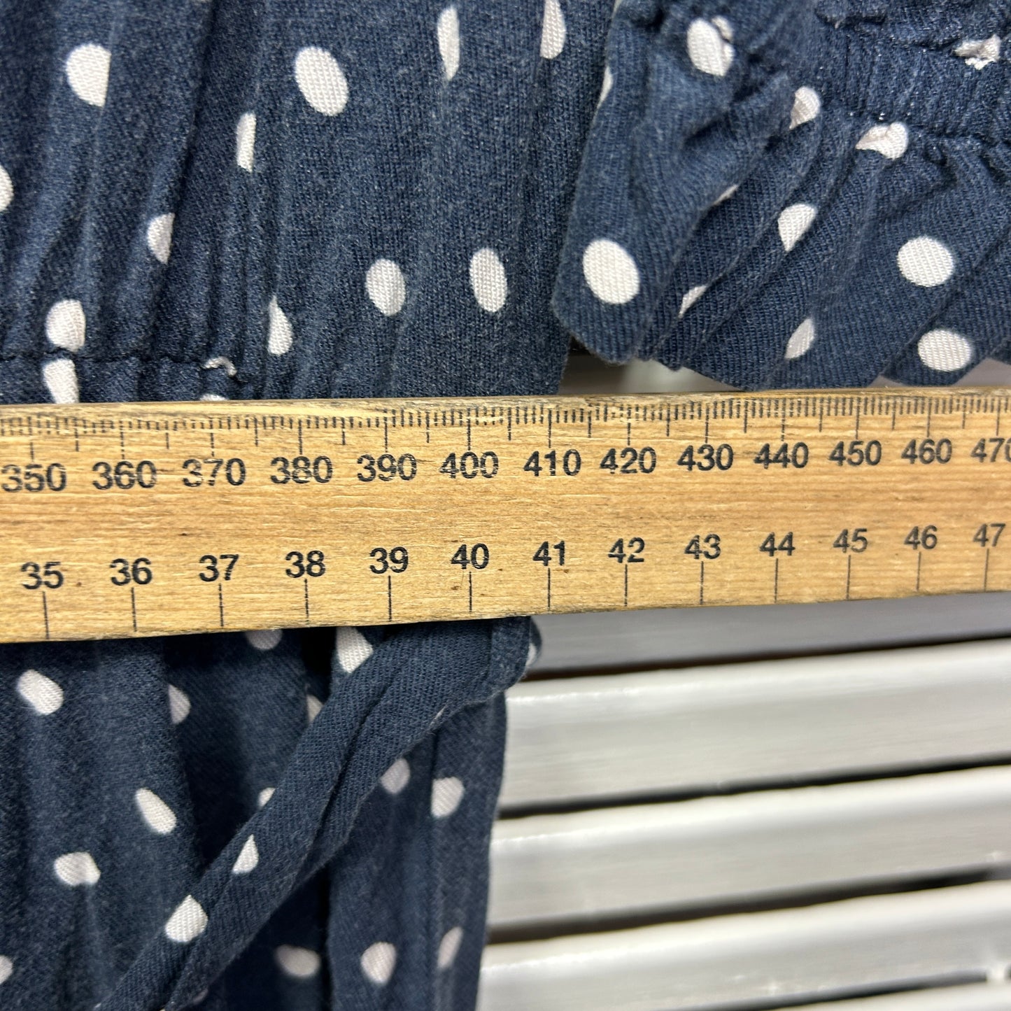 City Chic Dress Size 14 XS Navy White Short Sleeve Polka Dots Viscose Belt