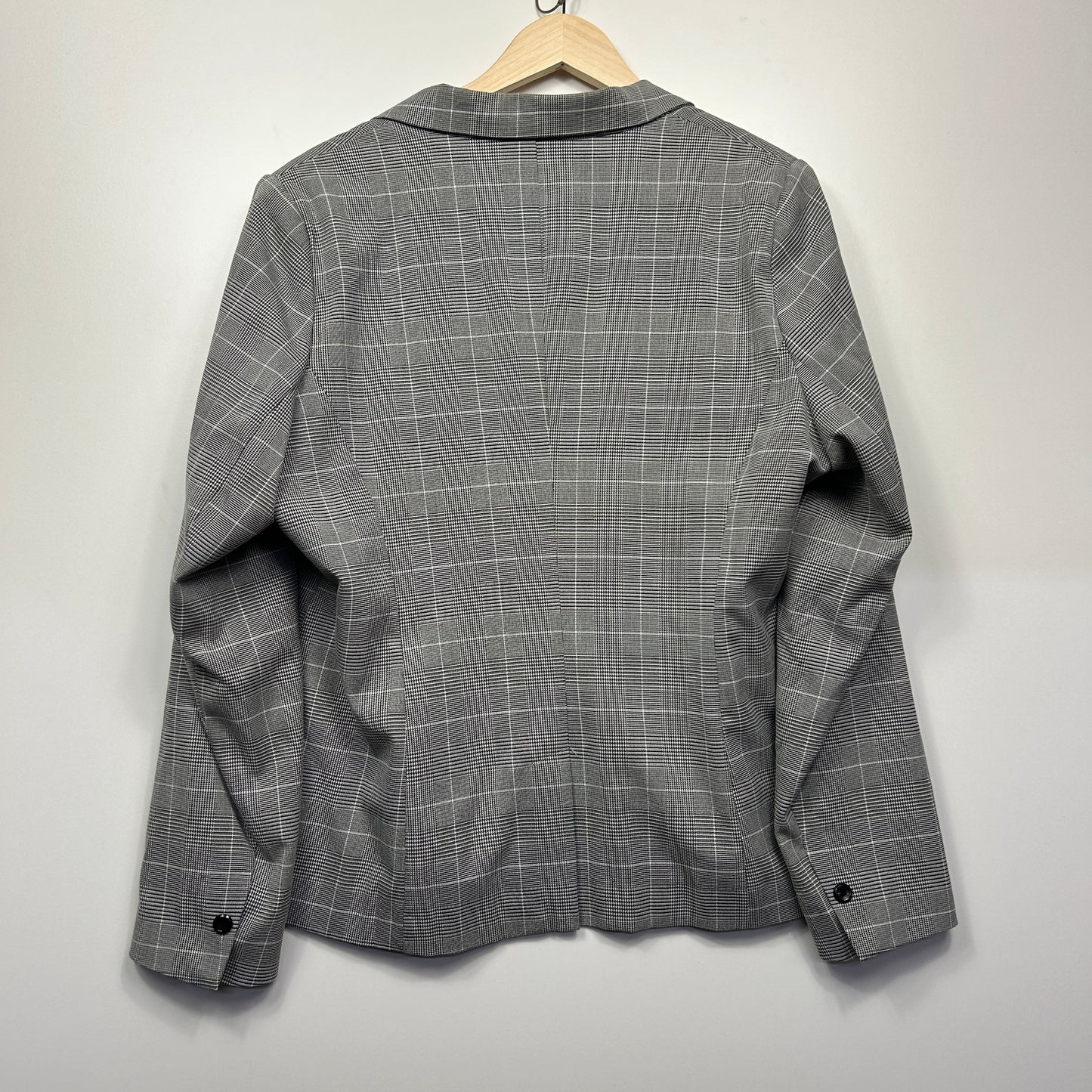Preview Blazer Jacket Size 20 Grey Long Sleeve Check