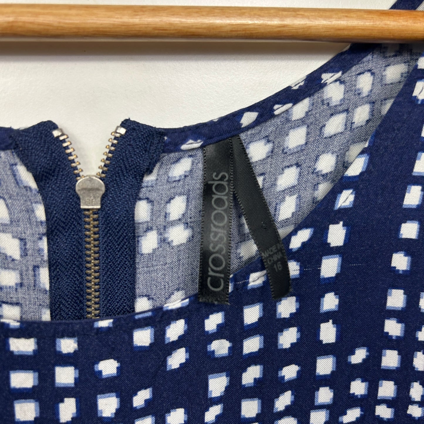 Crossroads Dress Size 16 Blue Sleeveless