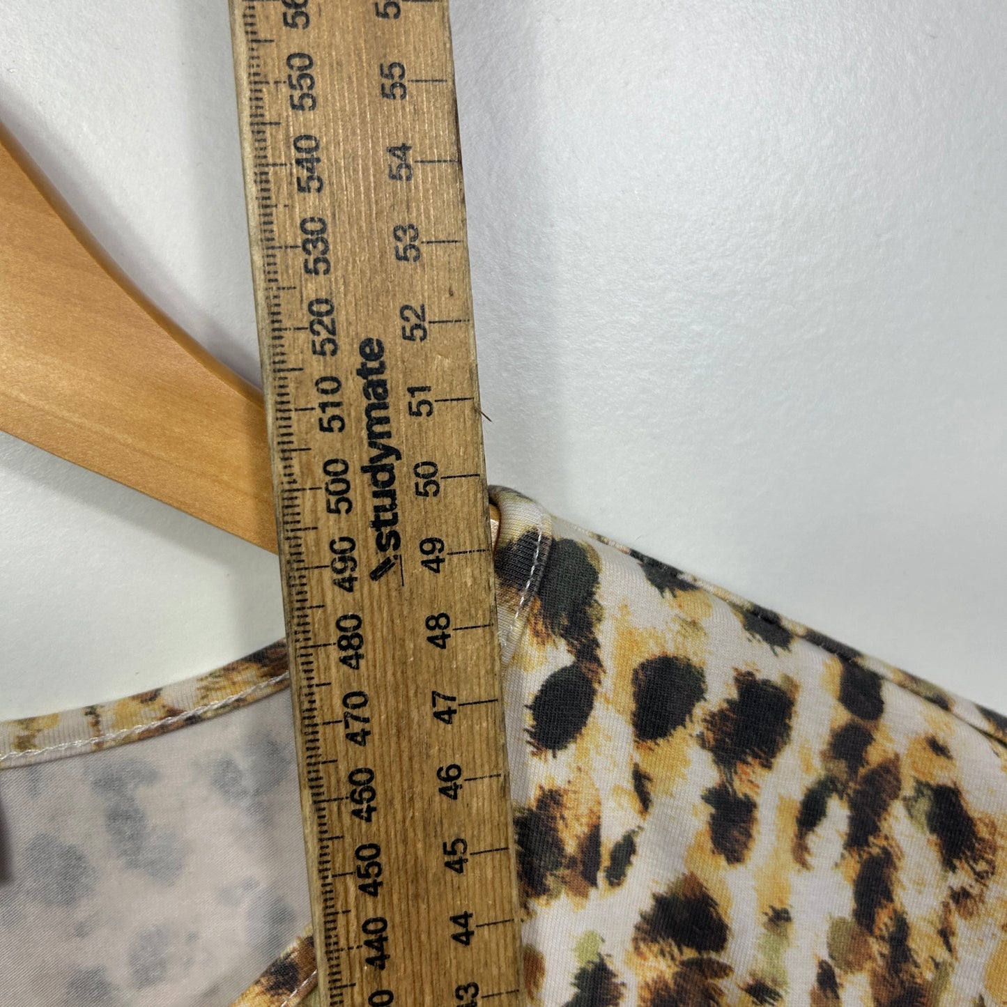 Sheike Leopard Print Crop Top - Size 16
