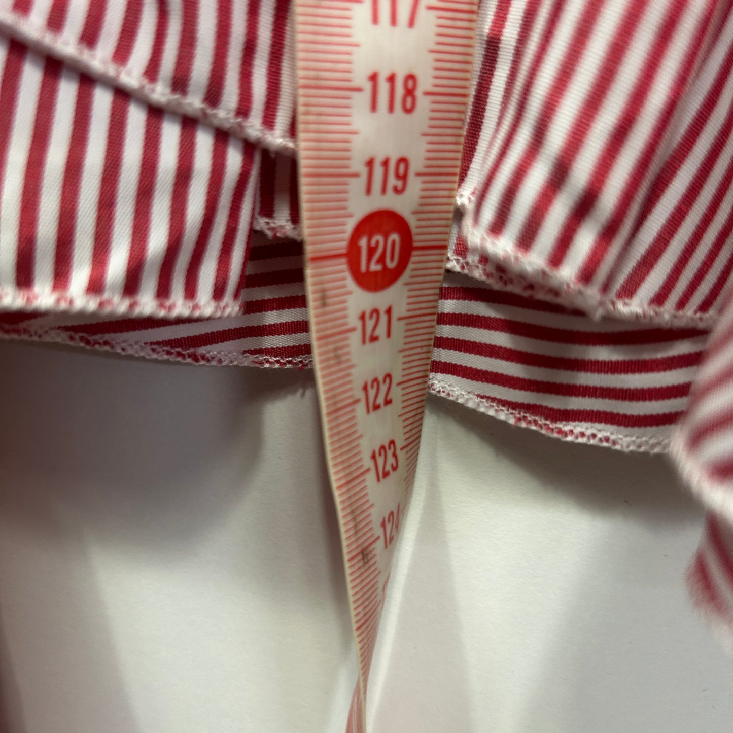 Wrap Dress Size 16 18 Red White Striped