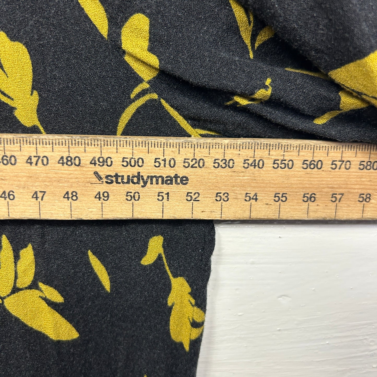 & Me Maxi Dress Size 16 Black Yellow Floral Long Sleeve