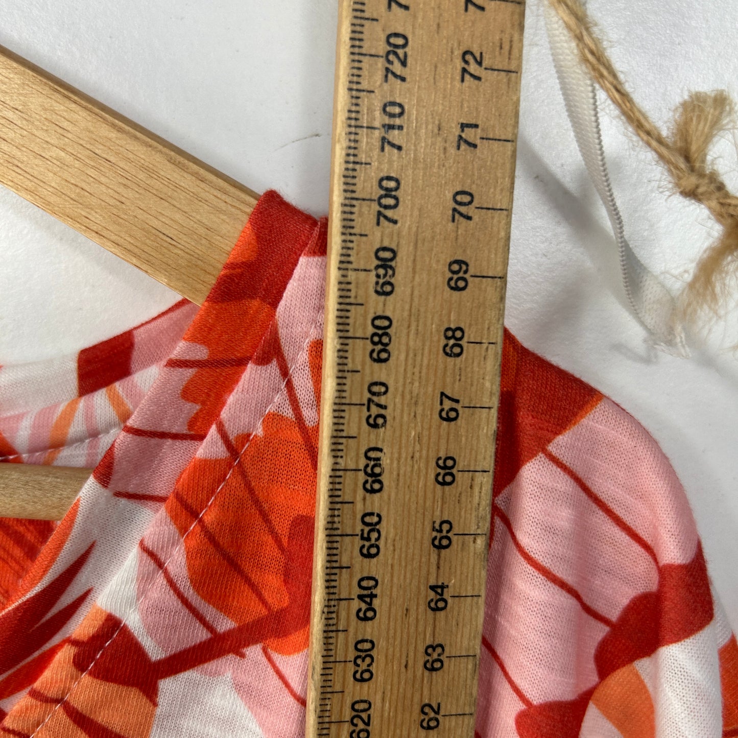 Millers Orange Tropical Floral Print Top - Size 22